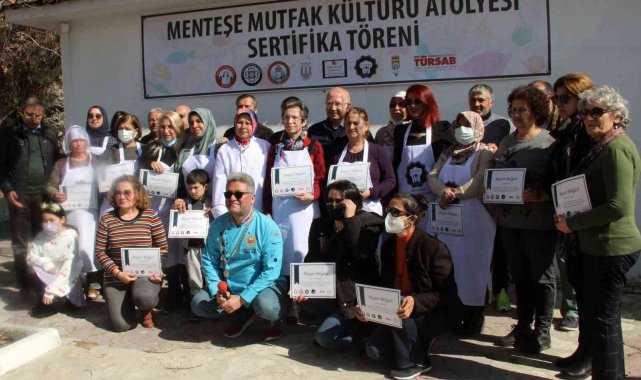 Menteşe Mutfak Atölyesinin ilk sertifikaları verdi