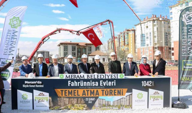 Meram'da Fahrünnisa Evleri'nin temeli atıldı