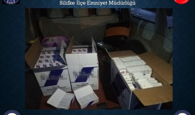 Mersin'de 30 bin adet makaron ele geçirildi