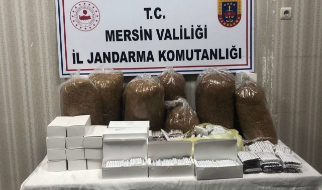 Mersin'de kaçak sigara satışı yapan 2 şüpheli gözaltına alındı