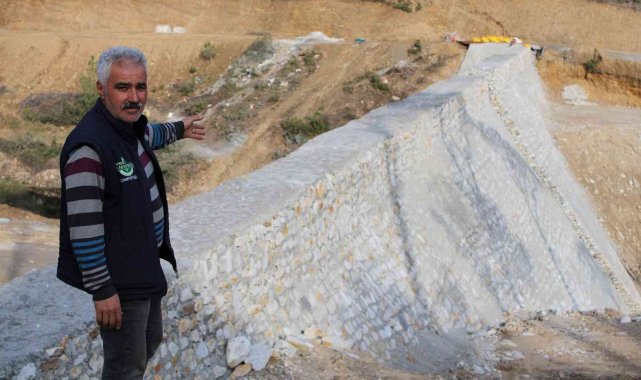 Mersinbelen, sulama göletine kavuşuyor