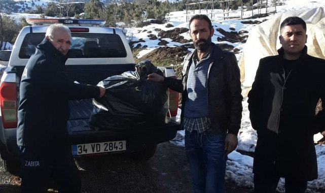 Mezitli Belediyesinden karakış desteği