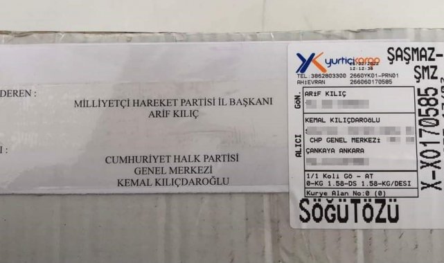 MHP Kırşehir İl Başkanı Kılıçdaroğlu'na kandil gönderdi
