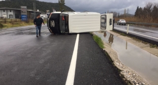 Milas'ta trafik kazası : 1 yaralı