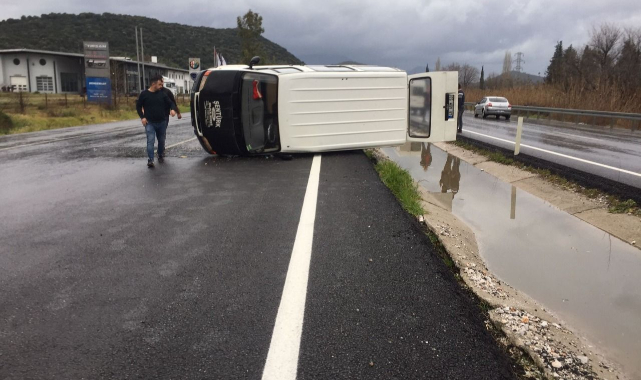 Milas&#039;ta trafik kazası : 1 yaralı