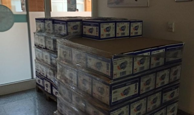 MÜSİAD Covidli hastalar için su bağışında bulundu