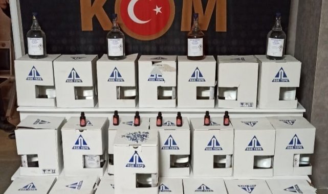Nazilli polisinden sahte alkol operasyonu