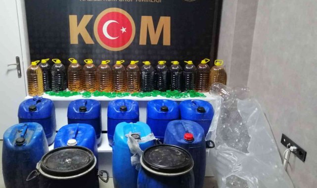 Nazilli&#039;de sahte alkol operasyonu