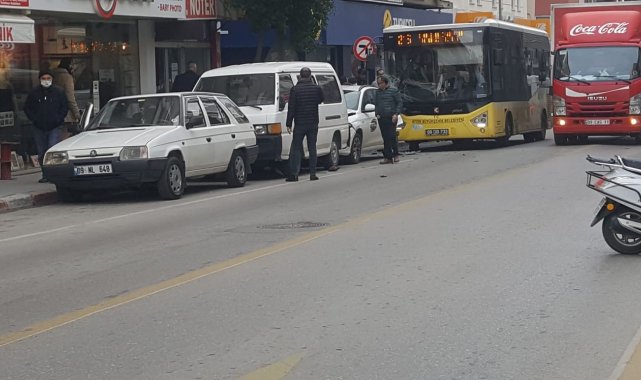 Nazilli'deki kaza ucuz atlatıldı