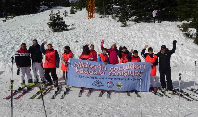 Nilüferli çocuklar ilk kez Uludağ ile tanıştı