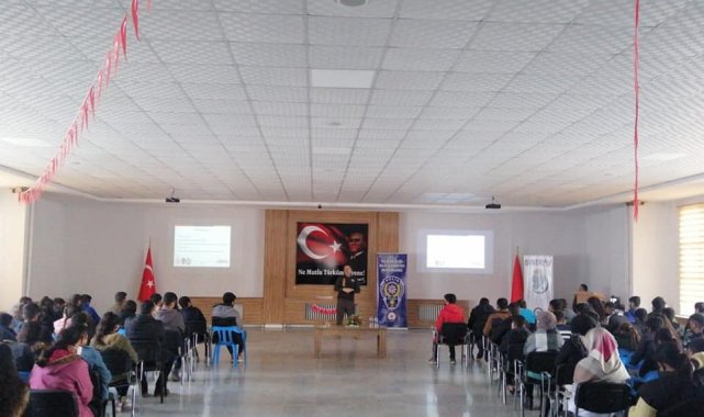 Öğrencilere, öğrencilere 'SİBERAY' programı etkinliği düzenlendi.