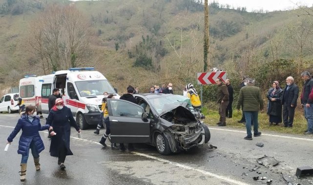Ordu'da otomobil ile kamyon çarpıştı: 2 ölü, 2 yaralı