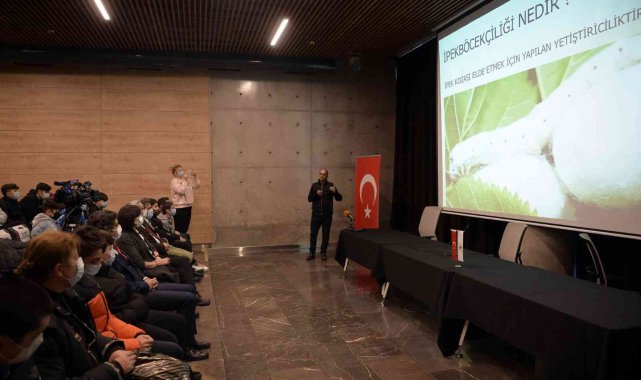 Osmangazi'de ipek böceği yetiştiriciliği kursu