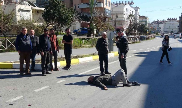 Otomobil ile motosiklet çarpıştı: 1 yaralı