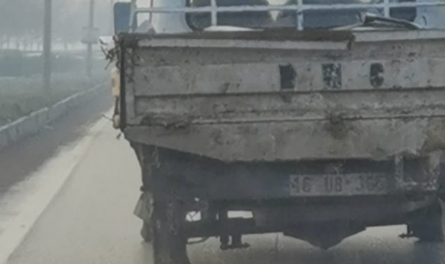 Patlak lastikle seyreden sürücü cezasız kalmadı