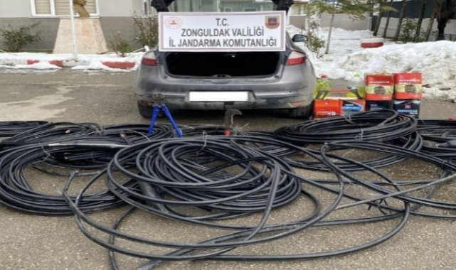 Piyasa değeri 150 bin liralık kablo çaldılar: 2 tutuklu