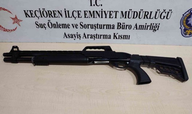 Pompalı tüfekle dükkan basan şehir magandaları yakalandı