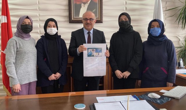 Proje ekibi İlçe Milli Eğitim Müdürü Demir'i ziyaret etti