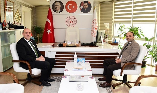 Rektör Çakmak&#039;tan Erzurum İl Gençlik ve Spor İl Müdürüne hayırlı olsun ziyareti