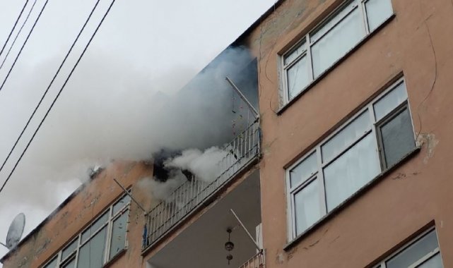 Samsun'da evde çıkan yangında kundaklama şüphesi