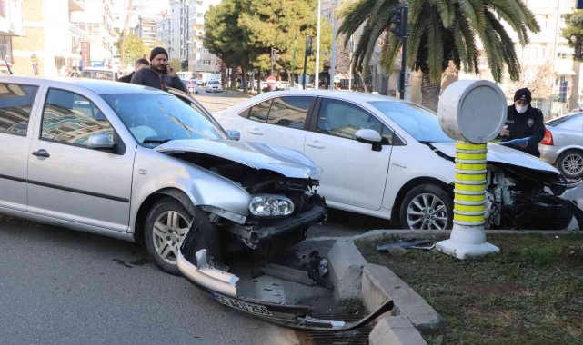Samsun'da trafik kazası: 2 yaralı