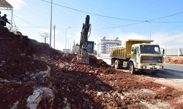 Şehir Hastanesi yolunda yol genişletme çalışması