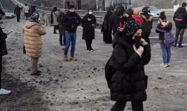 Seyir halindeki İETT otobüsünde yangın çıktı