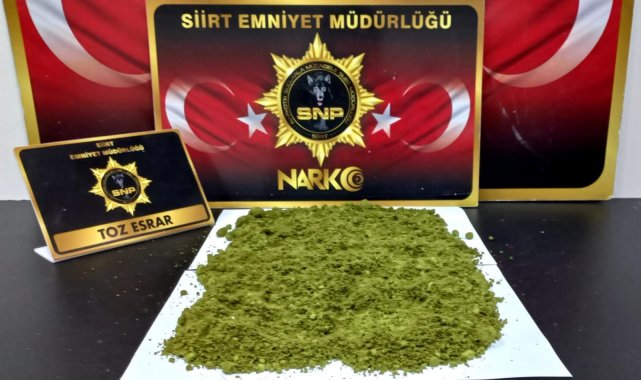 Siirt&#039;te şüpheli araçta uyuşturucu madde ele geçirildi