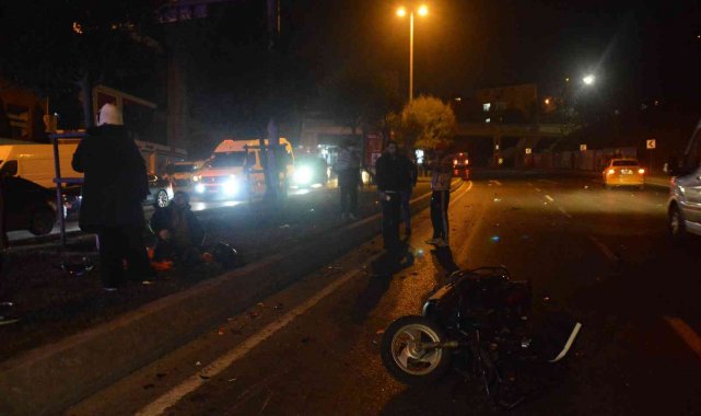 Şişli'de 3 kişinin yaralandığı kaza kameraya yansıdı