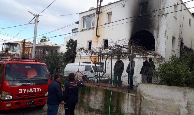 Soba külü yangın çıkardı