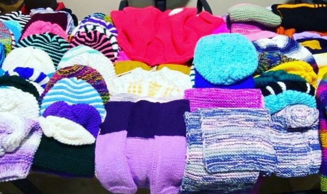 Soğuk havada yürek ısıtan bağış