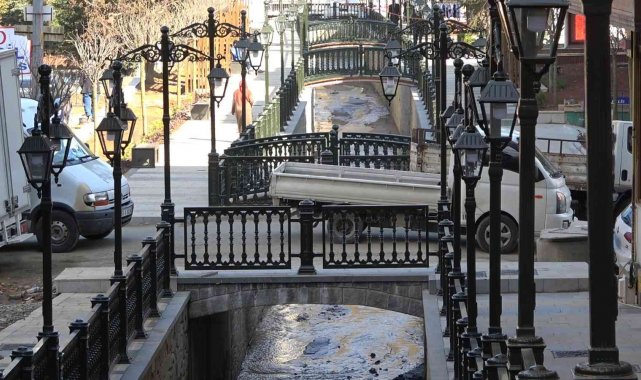 Taşan derenin üzeri açılınca ilçe yepyeni bir görünüme kavuştu