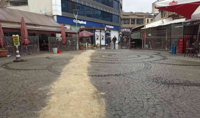 Tepkiye neden olan o zemin düzeltildi