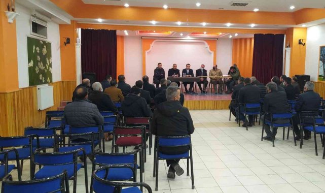 Tercan'da sulama kanalları değerlendirme toplantısı yapıldı