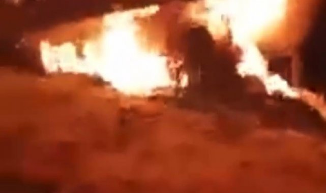 Trabzon'da yangın: 2 büyükbaş hayvan telef oldu