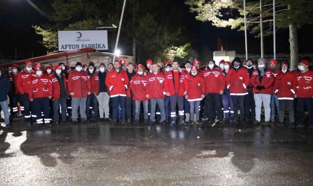 Türk Kızılay Afyonkarahisar Maden Suyu Fabrikasında üretim tekrar başladı