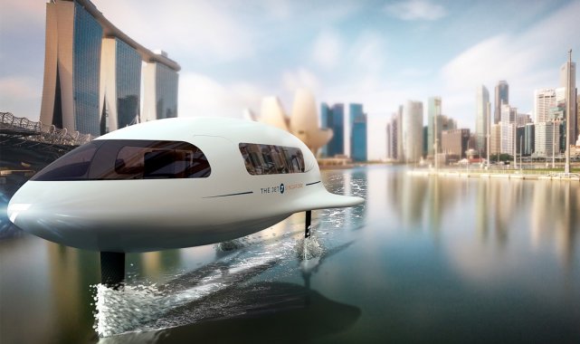 Uçan tekne, Dubai&#039;de denize inecek