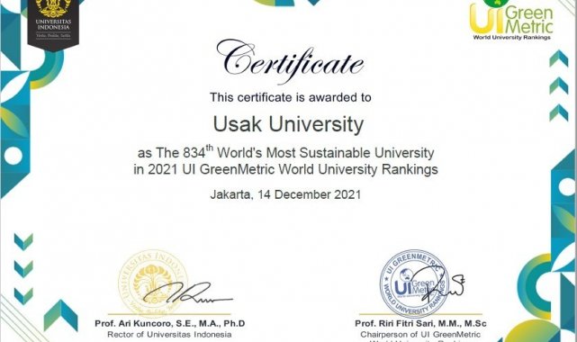 Uşak Üniversitesi, Dünya Genç Üniversiteler sıralamasında 'Reporter' statüsü aldı