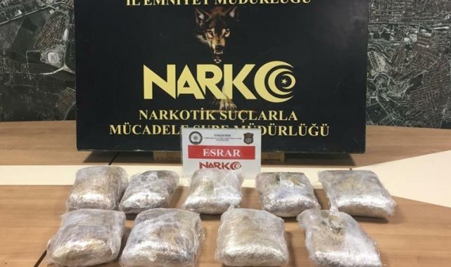Uyuşturucu operasyonunda 5 kilogram esrar ele geçirildi