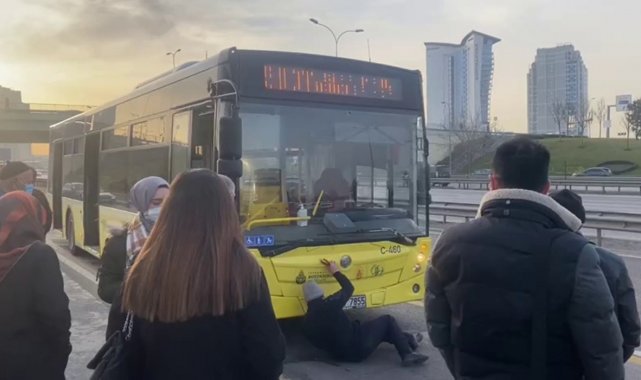 Üzerinde güneş batmayan İETT otobüsü "500T" yolda kaldı