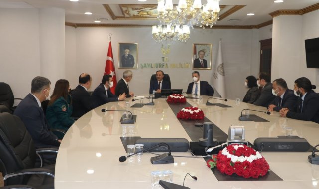 Vali Erin, dış ticaret heyetiyle bir araya geldi