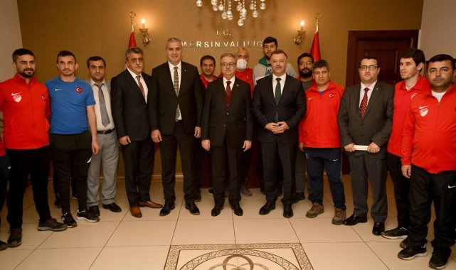 Vali Su, Türkiye Görme Engelliler B1 Futbol Milli Takımı sporcuları ile buluştu