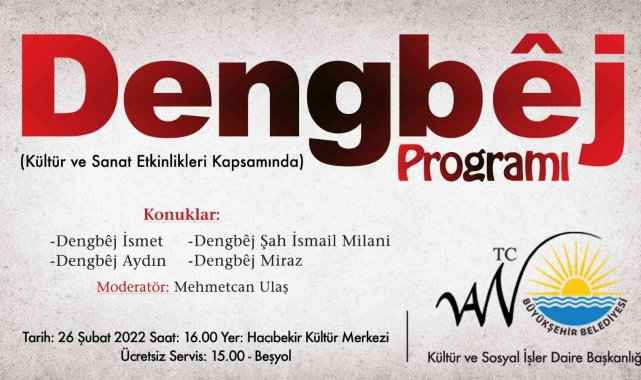 Van Büyükşehir Belediyesinden dengbêj programı