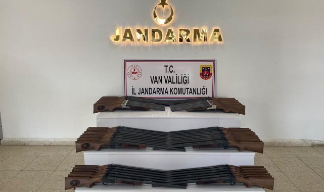 Van'da 60 adet av tüfeği ele geçirildi