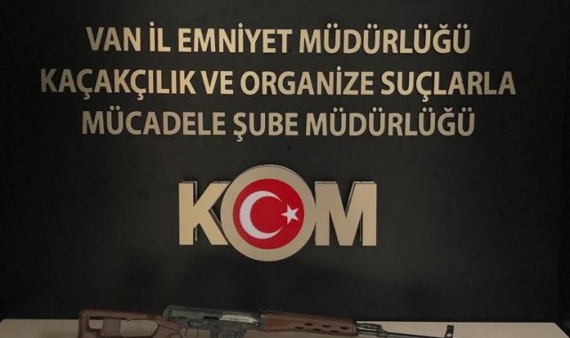 Van'da keskin nişancı tüfeği ele geçirildi