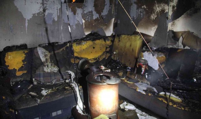 Yabancı uyruklu şahısların kaldığı konteyner küle döndü