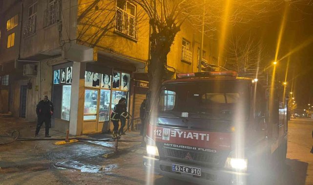 Yabancı uyrukluların kaldığı evde yangın