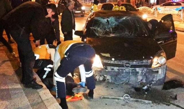 Yaya geçidinde feci kaza: Yaşam savaşı veriyor