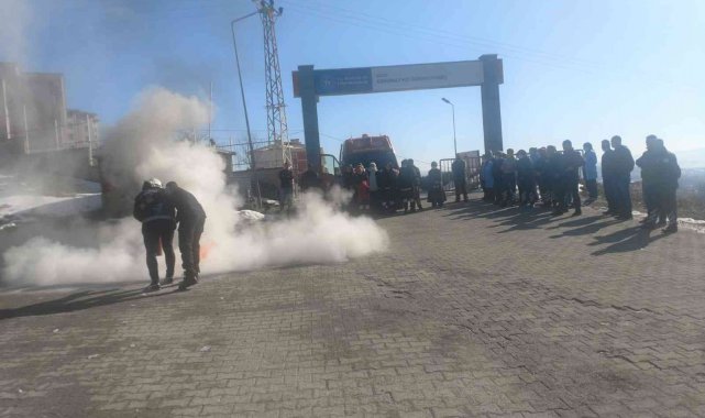 Yurt personeline yangın eğitimi