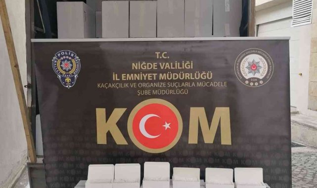 2 milyon 900 bin makaron ele geçirildi